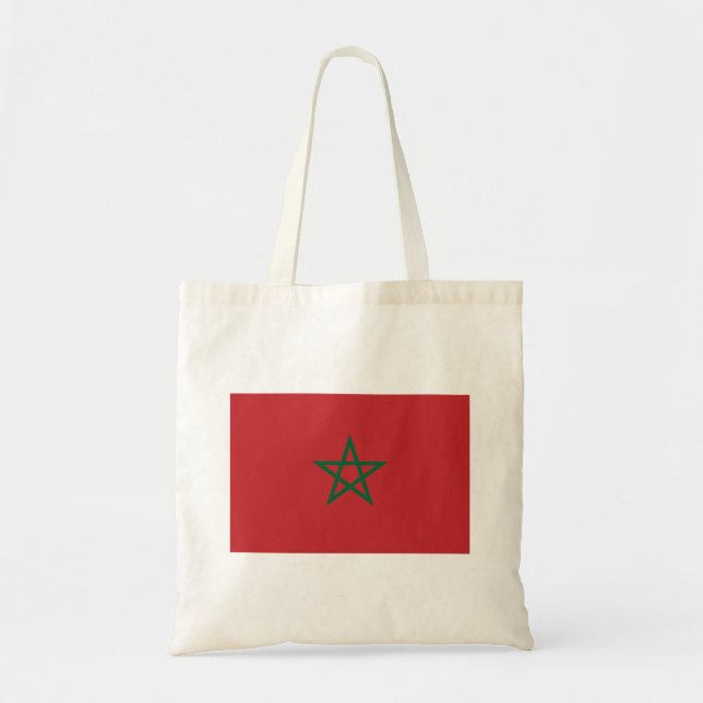 Morocco Flag Tote Bag (Front)
