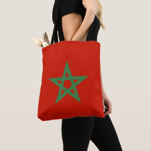 Morocco flag tote bag