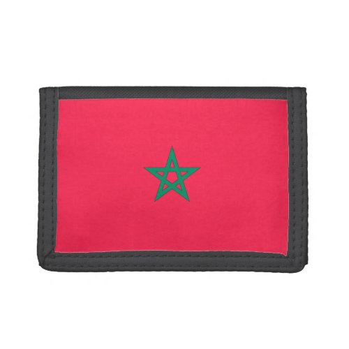 Morocco Flag Tri_fold Wallet