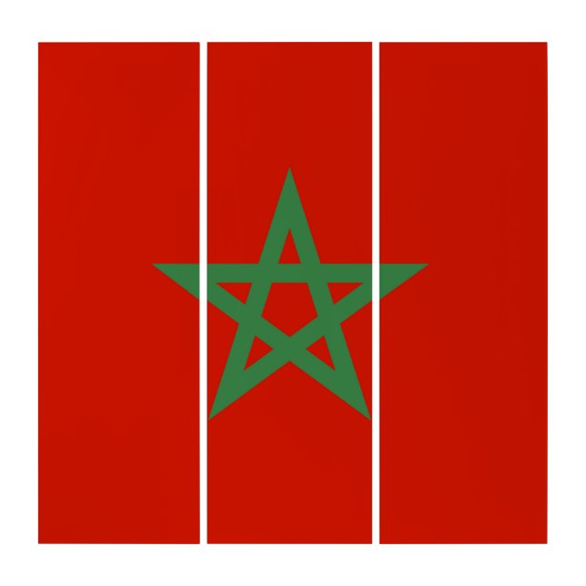 Morocco flag triptych (Front)
