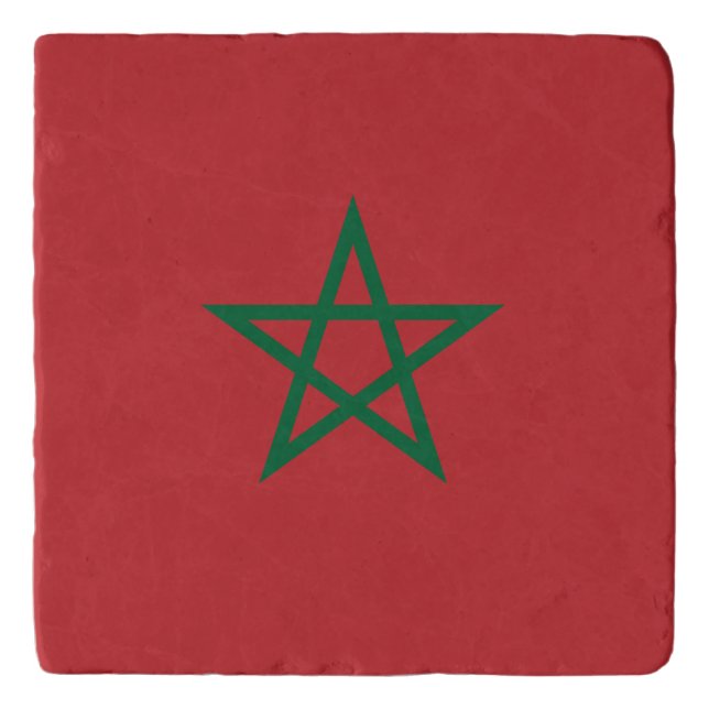 Morocco Flag Trivet (Front)