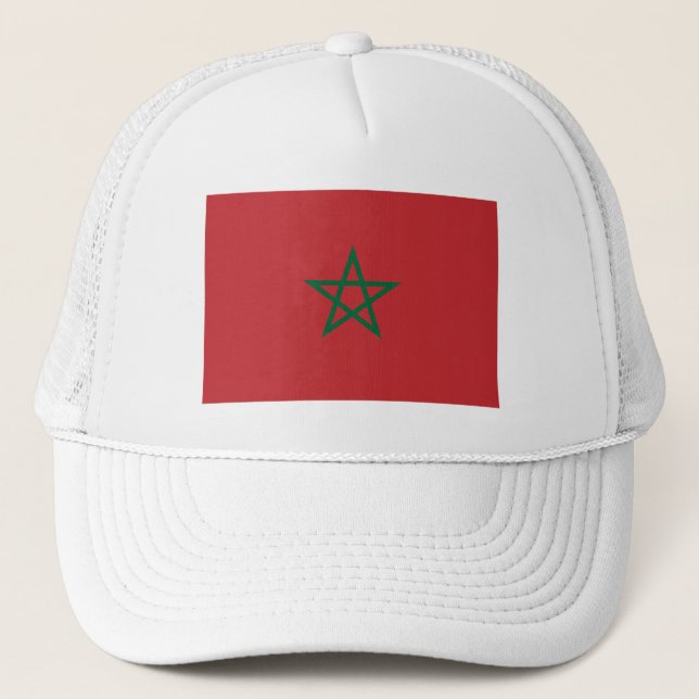 Morocco Flag Trucker Hat (Front)