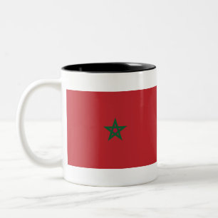 Morocco Flag Two-Tone Coffee Mug