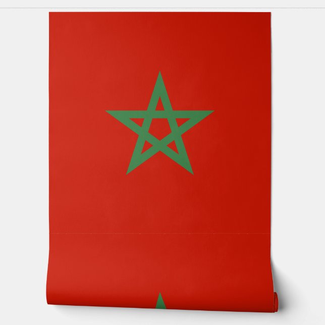 Morocco flag wallpaper  (Unrolling)
