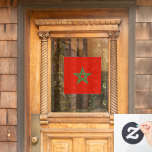 Morocco flag window cling