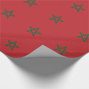 Morocco Flag Wrapping Paper