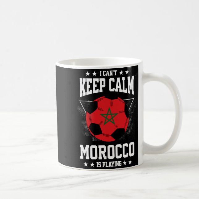Morocco Football Jersey 2022 Flag Funny Soccer Lov Coffee Mug (Right)