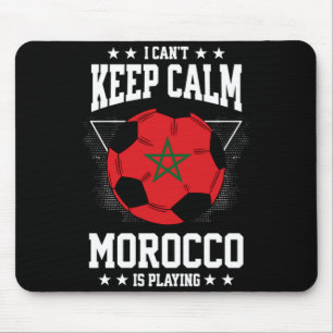 Morocco Football Jersey 2022 Flag Funny Soccer Lov Mouse Pad