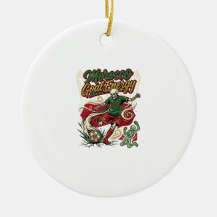 Morocco Goal Energy Skeleton Striker Nations Creat Ceramic Ornament
