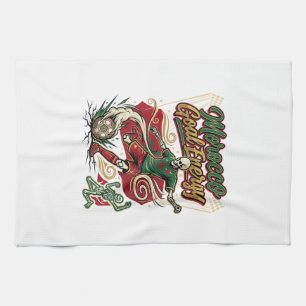 Morocco Goal Energy Skeleton Striker Nations Creat Kitchen Towel