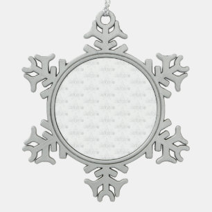 Morocco: Heritage Everywhere Snowflake Pewter Christmas Ornament
