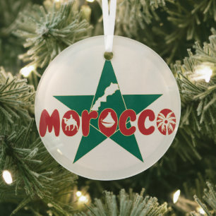 Morocco: Heritage Forged into a Star Glass Ornament