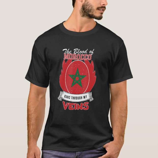 Morocco In My Veins T-Shirt (Front)