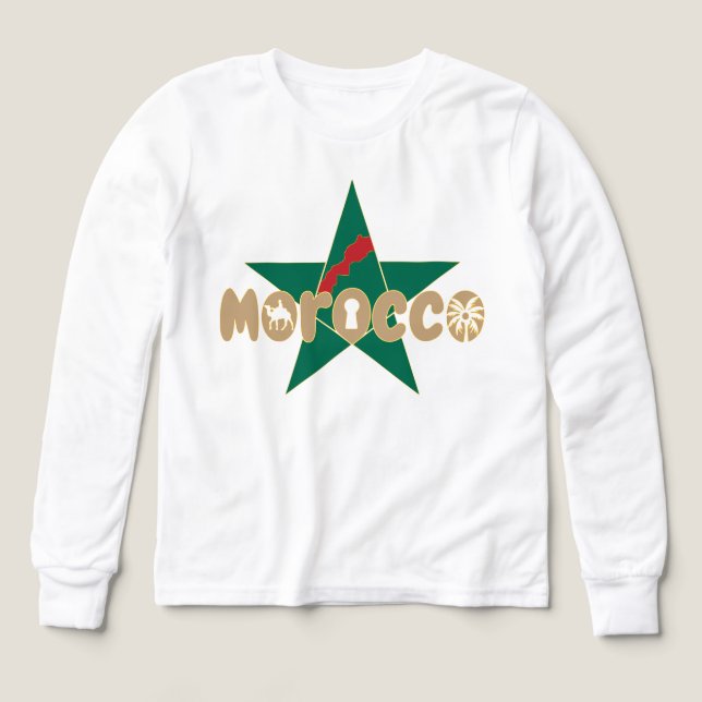 Morocco is identity, passed down with pride Tri-Blend shirts (Design Front)