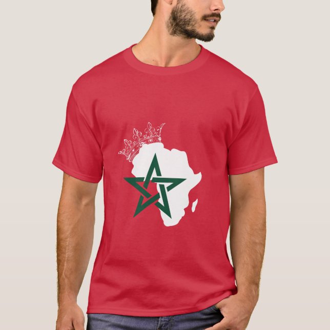 Morocco king of africa T-Shirt (Front)