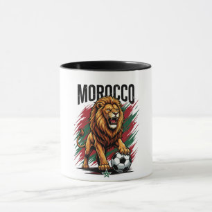 Morocco Lion Soccer Fan 2026 Mug