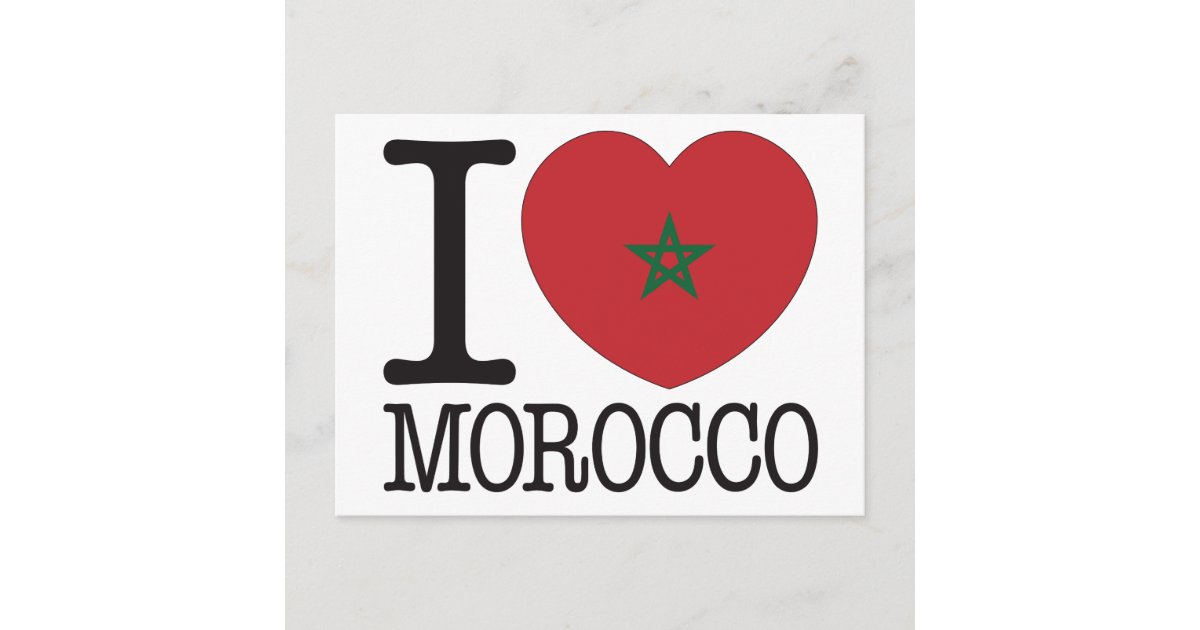 Morocco Love v2 Postcard Zazzle