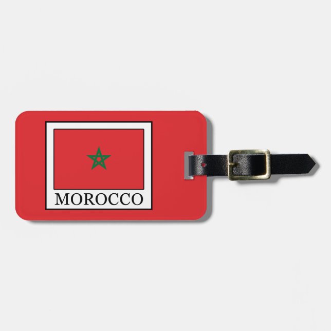 Morocco Luggage Tag (Front Horizontal)