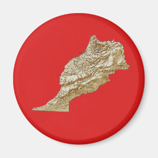 Morocco Map Magnet