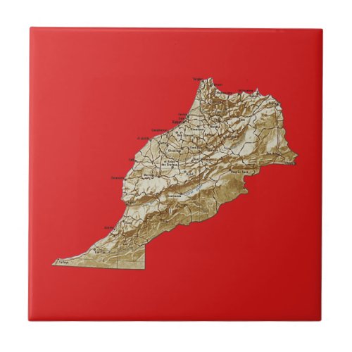 Morocco Map Tile