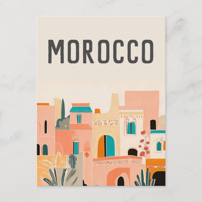 Morocco Marakech Postcard (Front)