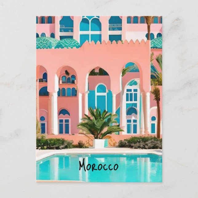 Morocco Marrakech Postcard (Front)