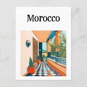 Morocco Marrakech Postcard