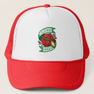 Morocco Mazal Mazal Football Fan Moroccan Soccer Trucker Hat