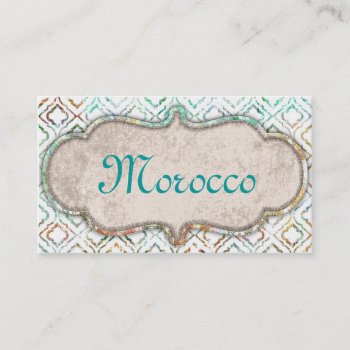 Morocco Medium Business Card by SweetFancyDesigns at Zazzle