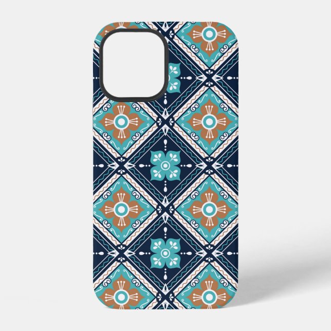 Morocco Mexican Seamless Decorative Pattern Backgr Iphone Case (Back)