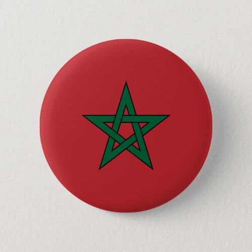 Morocco  Moroccan Flag Pinback Button