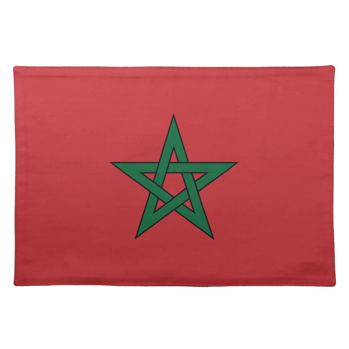 Morocco – Moroccan Flag Placemats