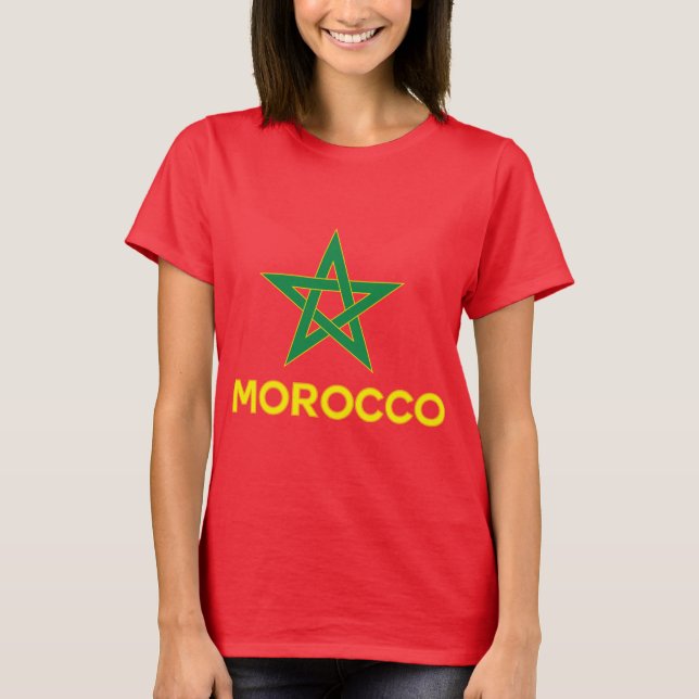 Morocco - Moroccan Flag T-Shirt (Front)