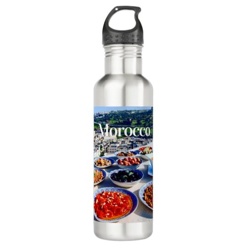 Morocco   Moroccan  Moroccan Food  Morocco trip Stainless Steel Water Bottle