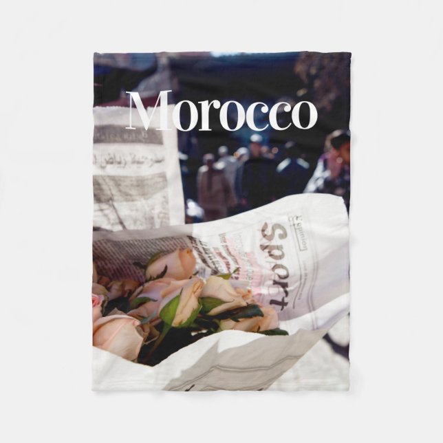 Morocco  | Moroccan | Morocco travel | Trip Fleece Blanket (Front)