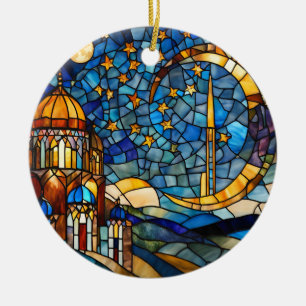Morocco Night Sky Custom Ceramic Ornament