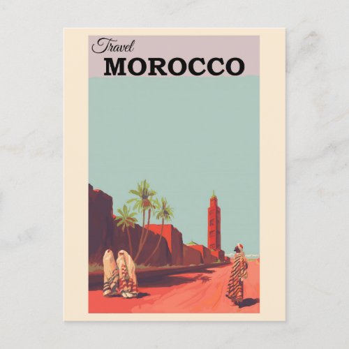 Morocco North Africa Vintage Travel Postcard