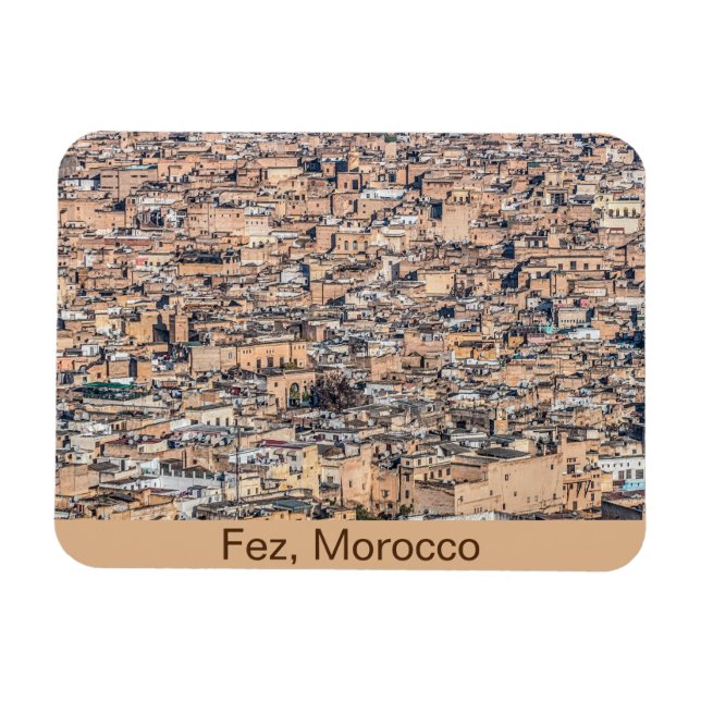 Morocco Old Medina in Fez Magnet (Horizontal)