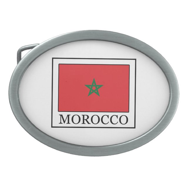 Morocco Oval Belt Buckle (Front)