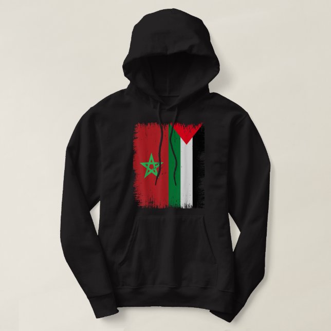 Morocco Palestine Hoodie (Design Front)