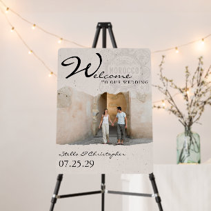 Morocco Passport Wedding Welcome Sign