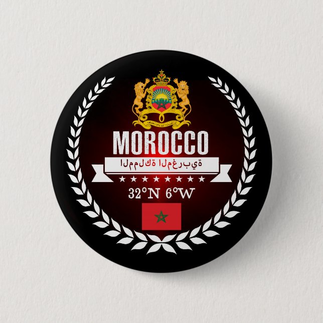 Morocco Pinback Button (Front)