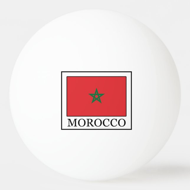 Morocco Ping Pong Ball (Front)