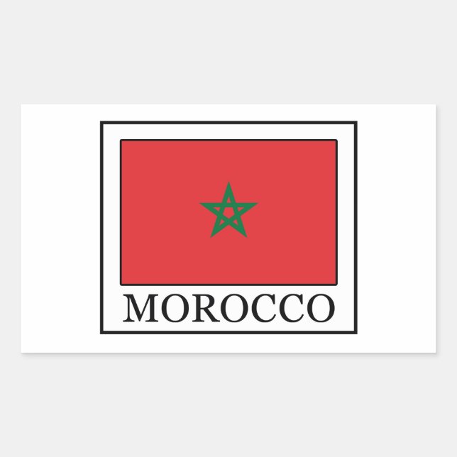 Morocco Rectangular Sticker (Front)