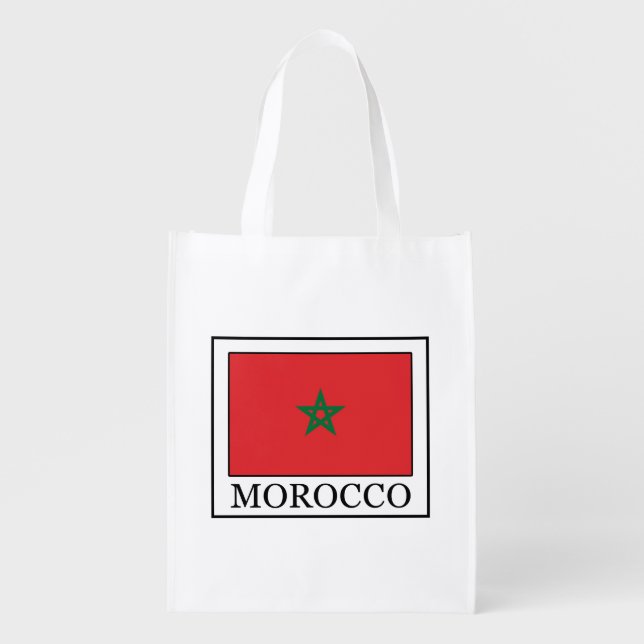 Morocco Reusable Grocery Bag (Front)