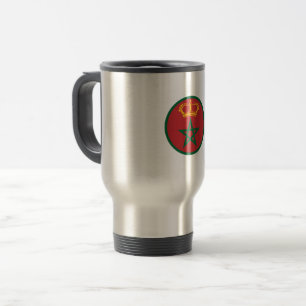 Morocco roundel country flag symbol army military travel mug