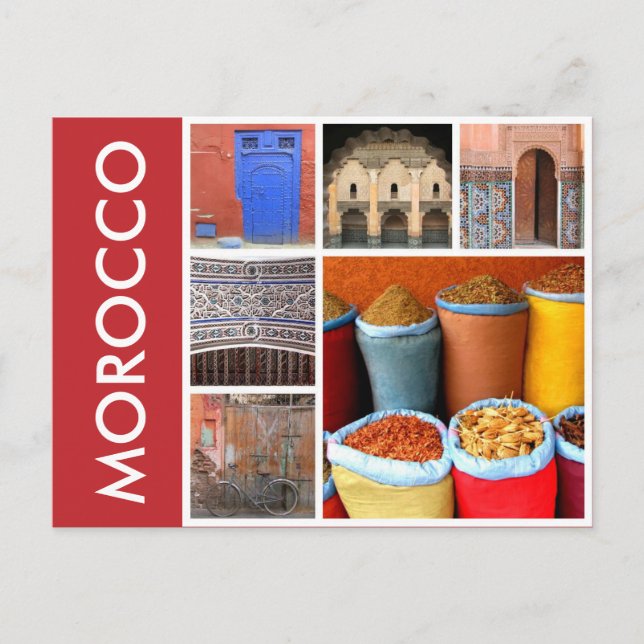 morocco scenes postcard (Front)