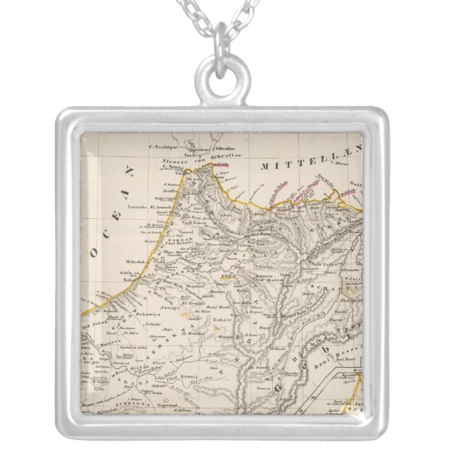 Morocco Silver Plated Necklace (Front)