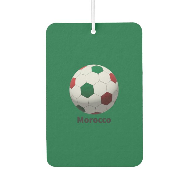 Morocco Soccer Air Freshener (Front)
