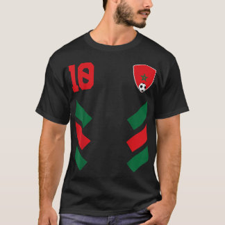 Morocco Soccer Jersey Morocco Football Morocco  T-Shirt